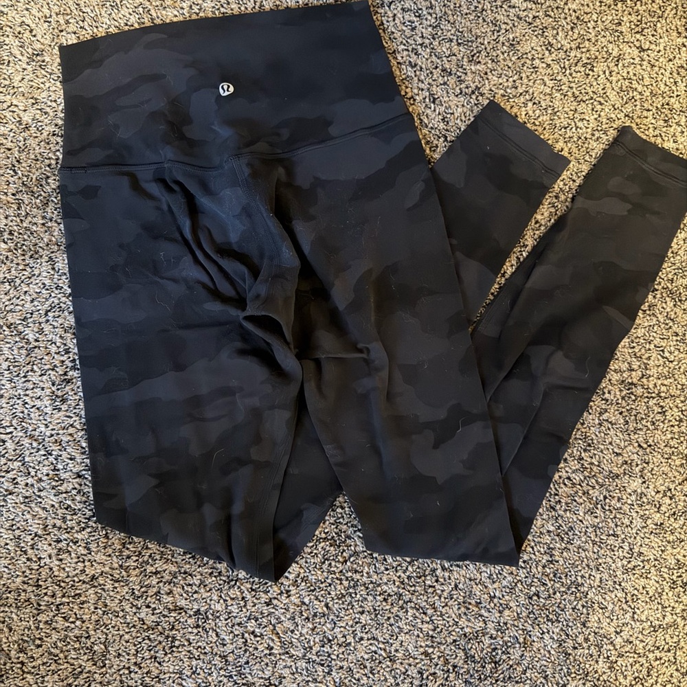 Black Camouflage Lululemon Leggings